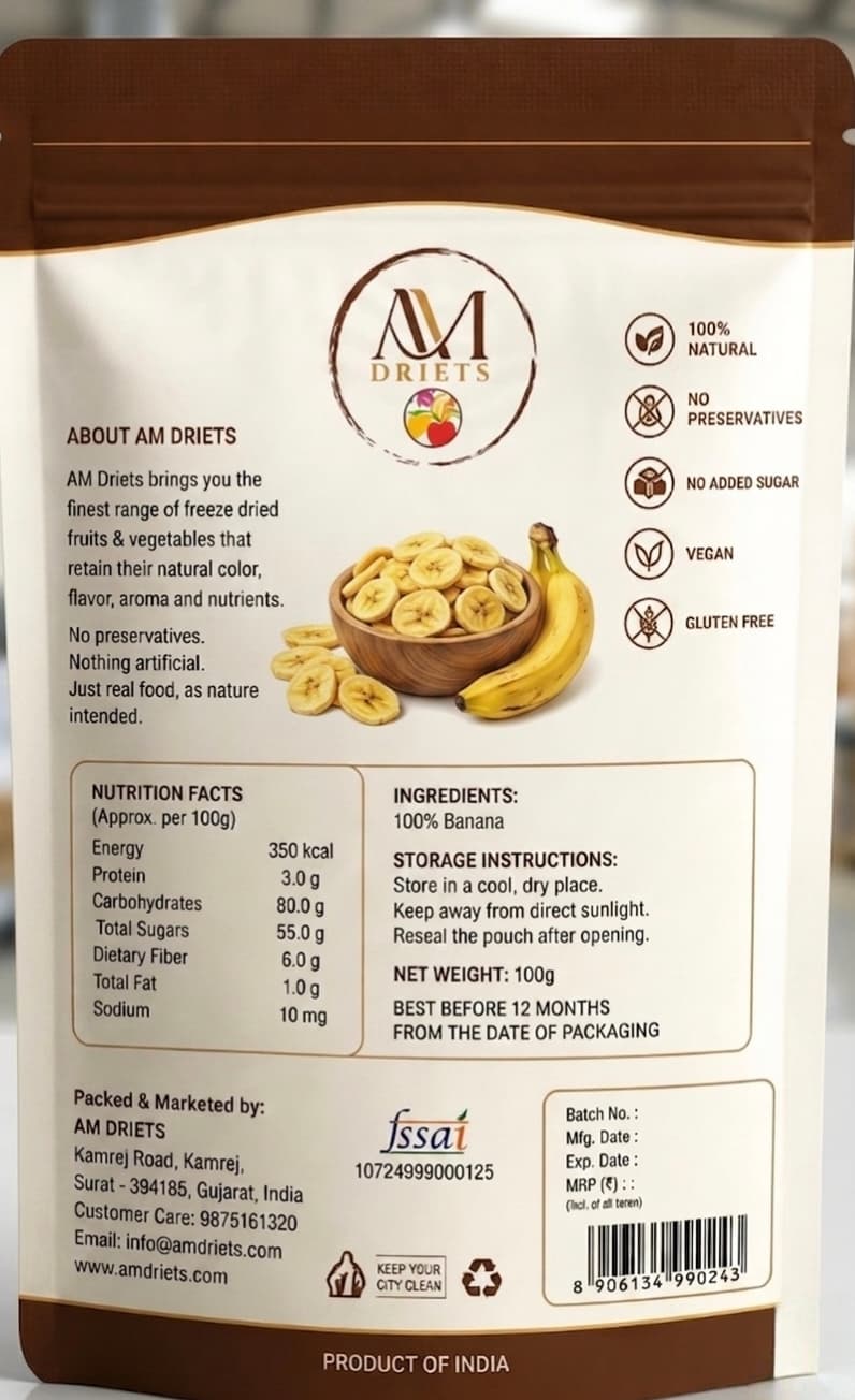 Freeze-Dried Banana Slices Back