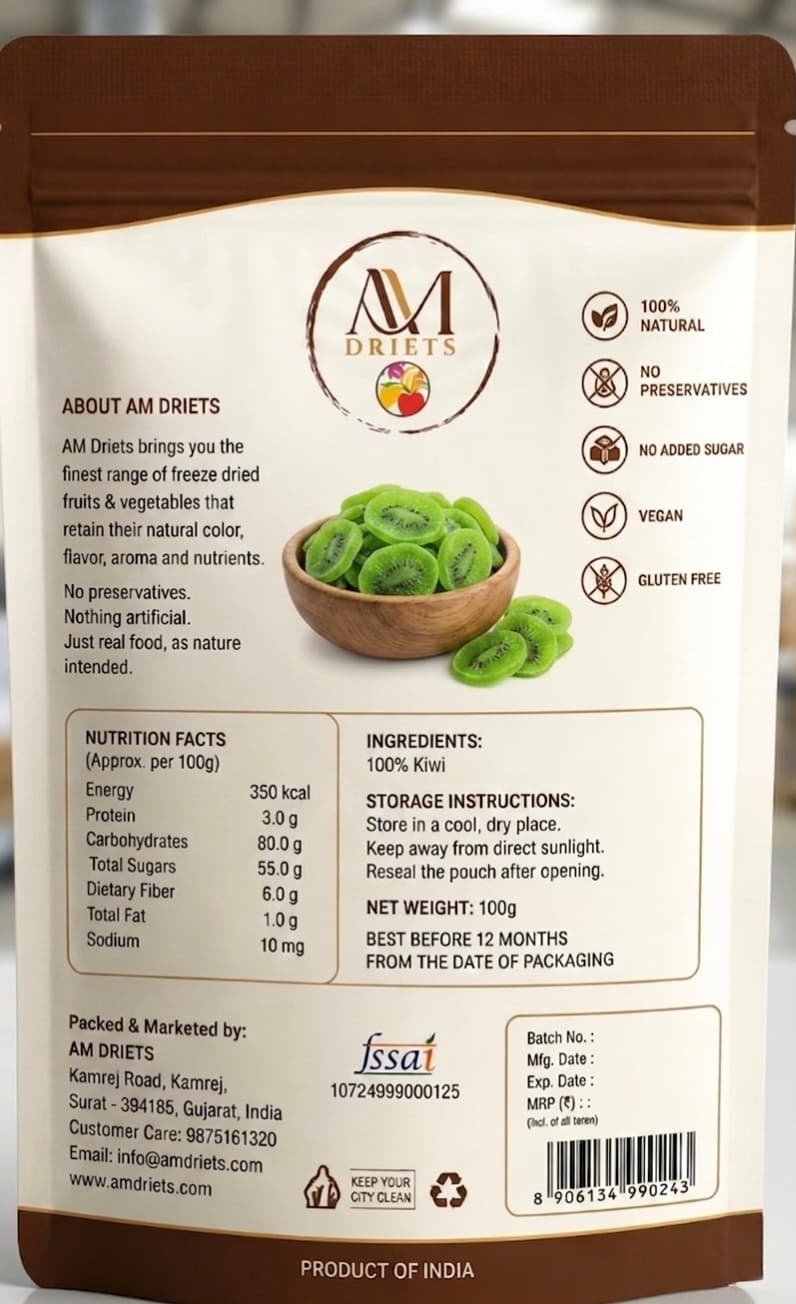 Freeze-Dried Kiwi Slices Back