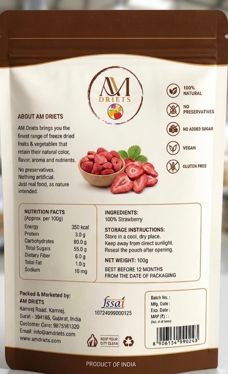 Freeze-Dried Strawberry Slices Back